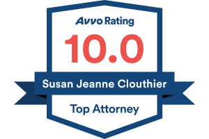 Avvo Rating 10 / Susan Jeanne Clouthier / Top Attorney - Badge